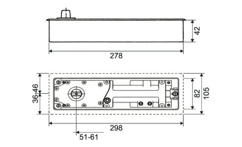 Чертёж GEZE TS 500 NV